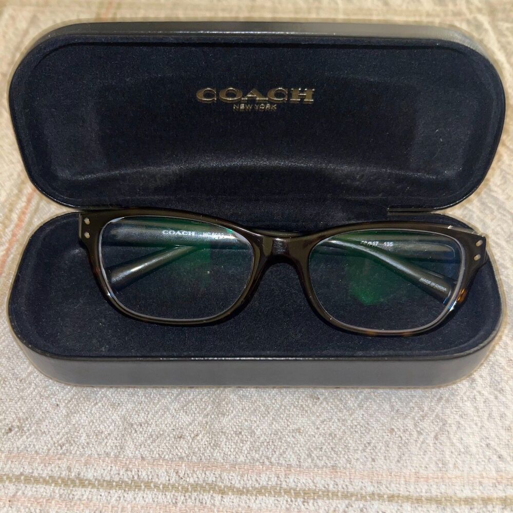 Coach Women's Reading Glasses EUC W/Case Non Prescription Tortoise Brown